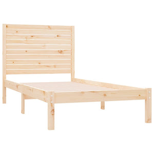 vidaXL Lit en bois massif 100 x 200 cm