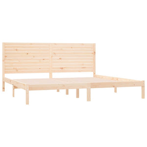 vidaXL Lit en bois massif 180 x 200 cm