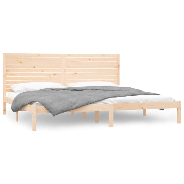 vidaXL Lit en bois massif 200x200 cm