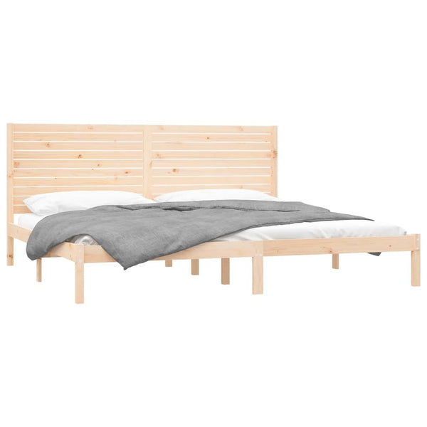 vidaXL Lit en bois massif 200x200 cm