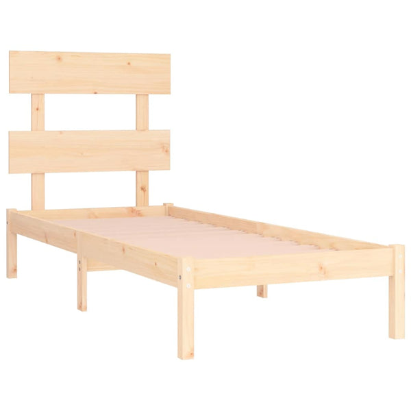 vidaXL Lit en bois massif 90x190 cm