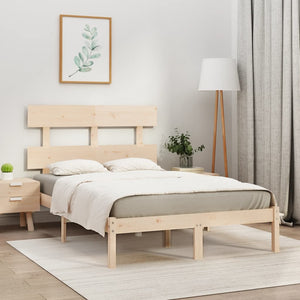 vidaXL Lit en bois massif 140x190 cm