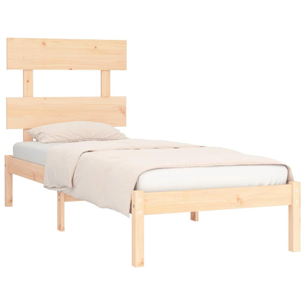vidaXL Lit en bois massif 90x200 cm