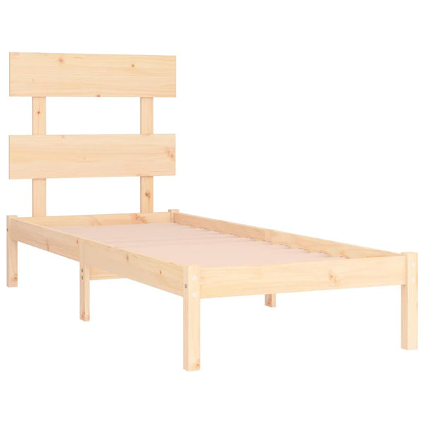 vidaXL Lit en bois massif 90x200 cm