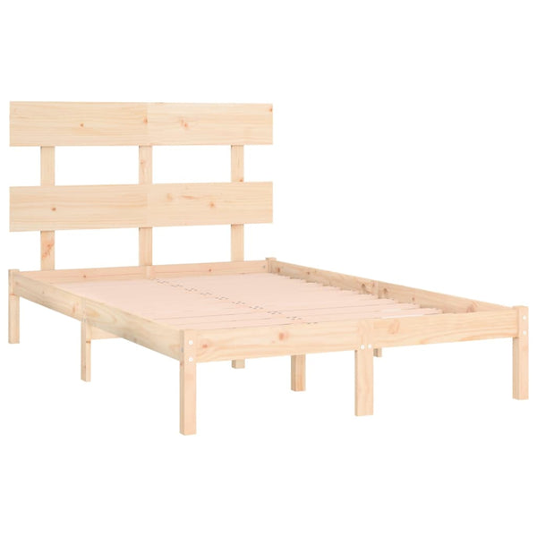 vidaXL Lit en bois massif 150x200 cm