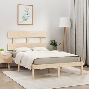 vidaXL Lit en bois massif 150x200 cm