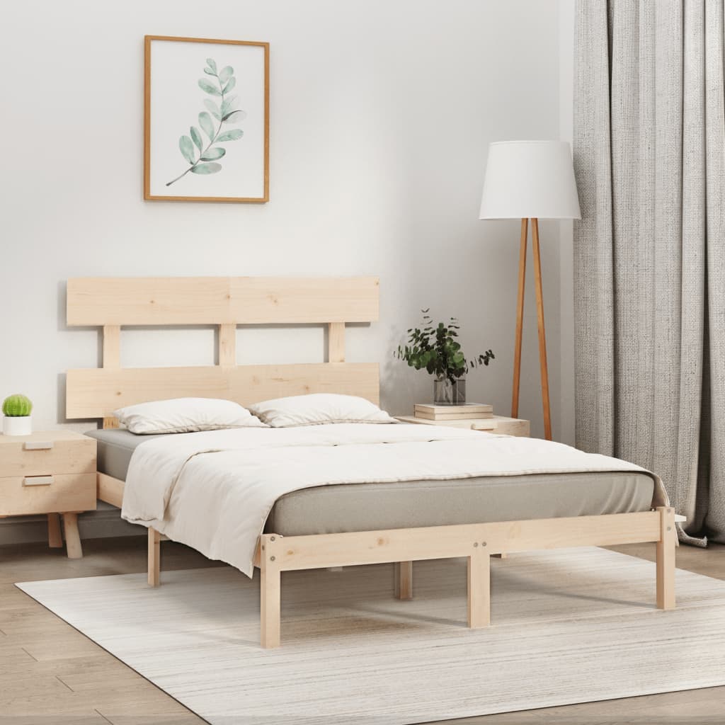 vidaXL Lit en bois massif 180 x 200 cm