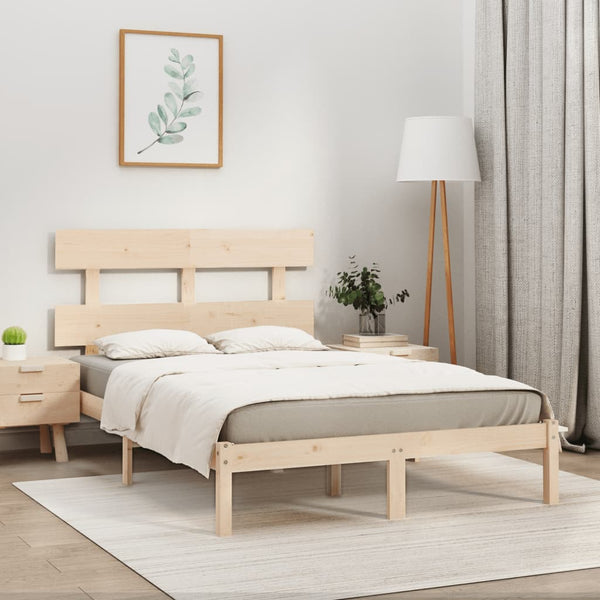 vidaXL Lit en bois massif 180 x 200 cm