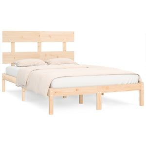 vidaXL Lit en bois massif 200x200 cm