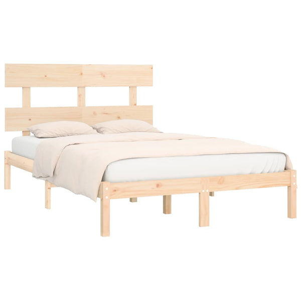 vidaXL Lit en bois massif 200x200 cm