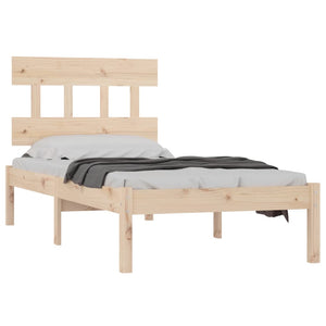 vidaXL Solid Wood Bed 90x190 cm