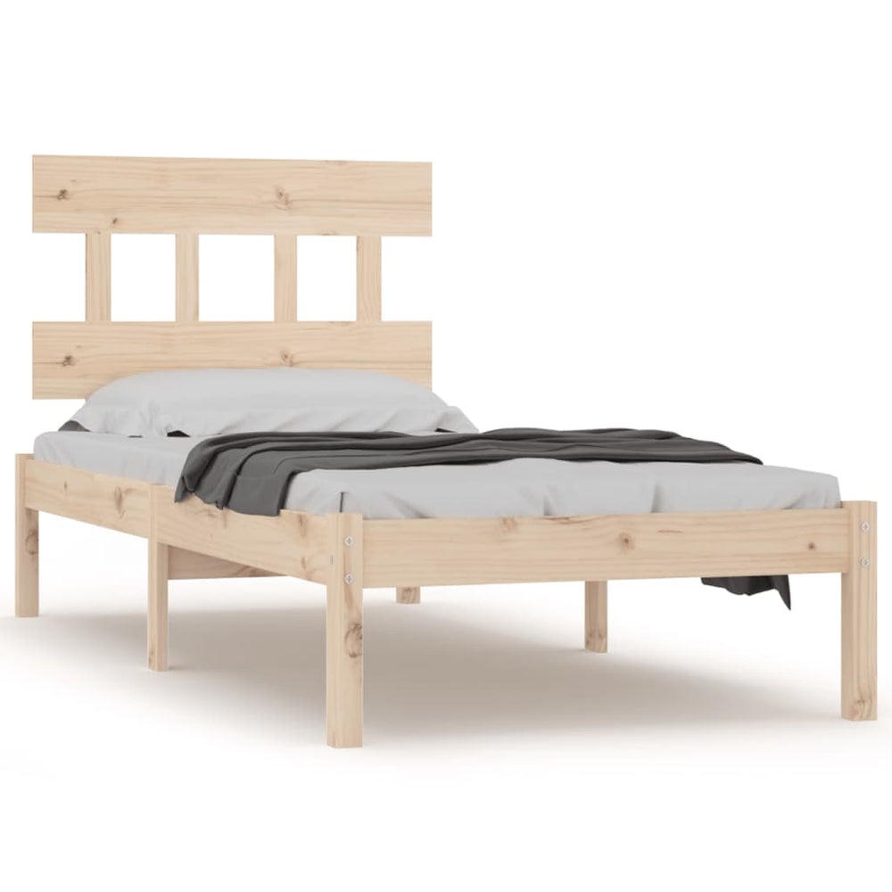 vidaXL Solid Wood Bed 90x200 cm