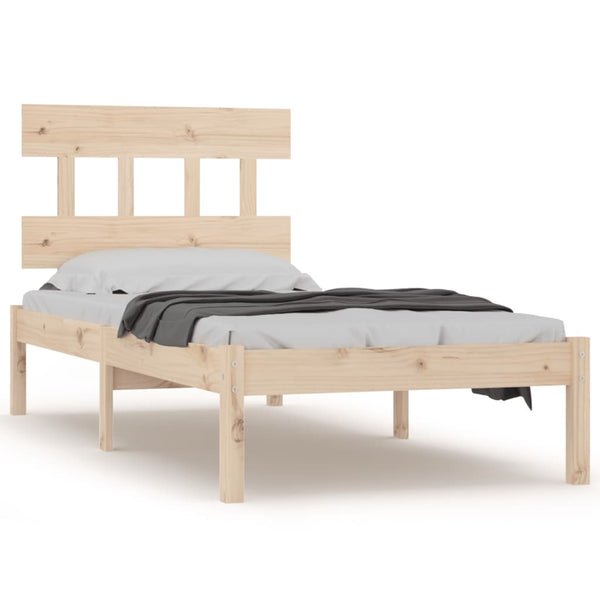 vidaXL Solid Wood Bed 90x200 cm