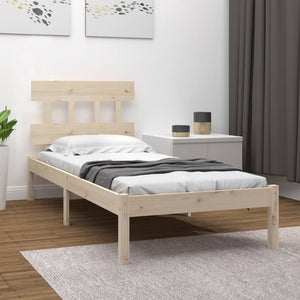 vidaXL Solid Wood Bed 90x200 cm