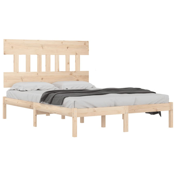 vidaXL Lit en bois massif 180 x 200 cm