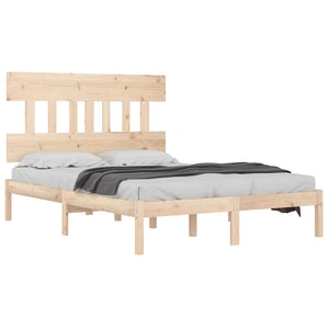 vidaXL Lit en bois massif 200x200 cm