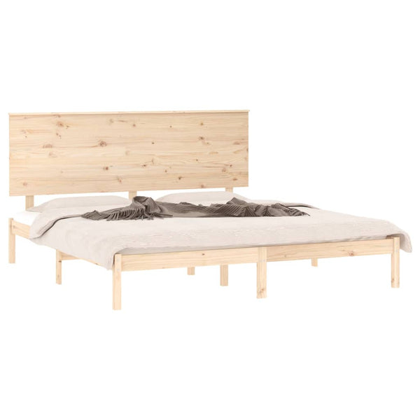 vidaXL Lit en bois massif 150x200 cm