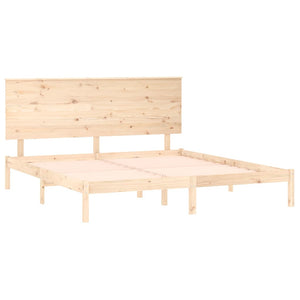vidaXL Lit en bois massif 180 x 200 cm