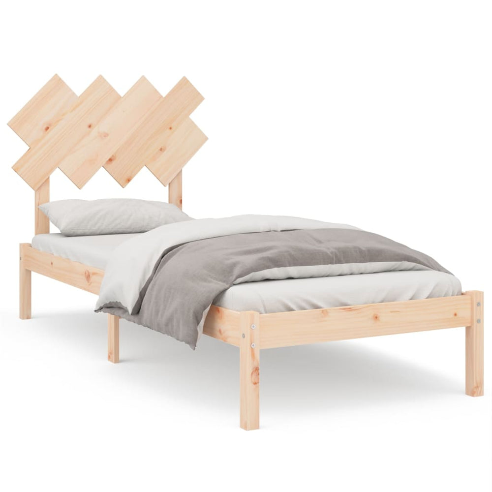 vidaXL Solid Wood Bed 90x190 cm