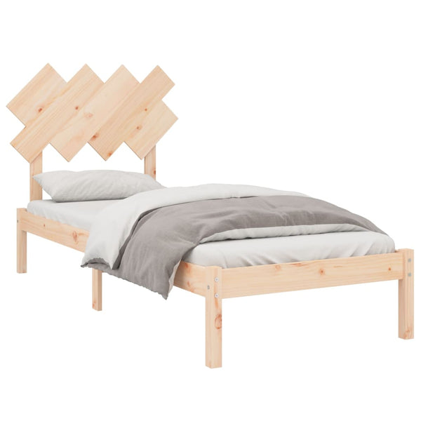 vidaXL Lit en bois massif 90x190 cm