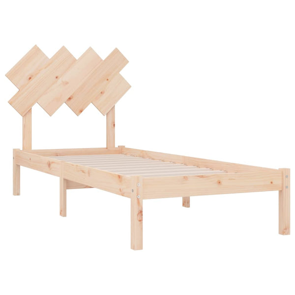 vidaXL Lit en bois massif 90x200 cm