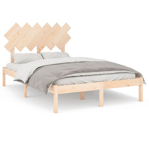Lit en bois massif vidaXL 120x200 cm