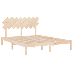 vidaXL Lit en bois massif 160x200 cm