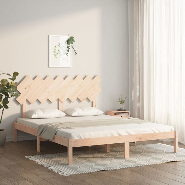vidaXL Lit en bois massif 160x200 cm