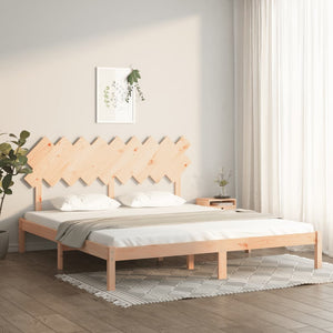 vidaXL Lit en bois massif 180 x 200 cm
