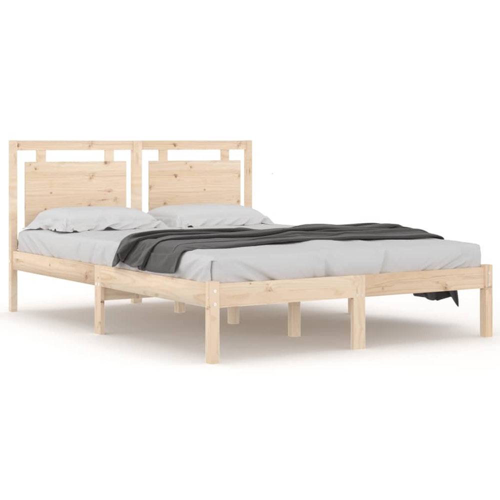 vidaXL Solid Wood Bed 150x200 cm