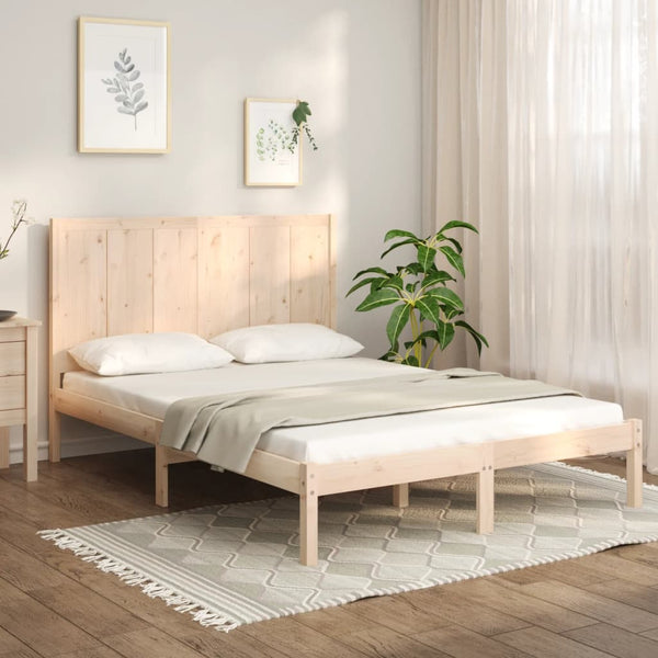 Massivholzbett ohne Matratze 120x190 cm Kiefernholz