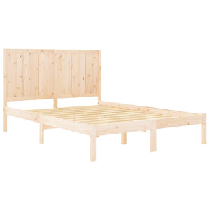 Massivholzbett ohne Matratze 140x190 cm Kiefernholz