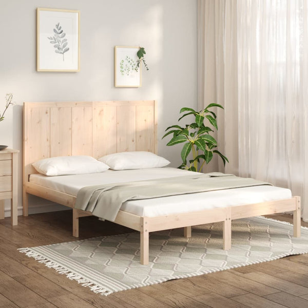 Massivholzbett ohne Matratze 140x190 cm Kiefernholz