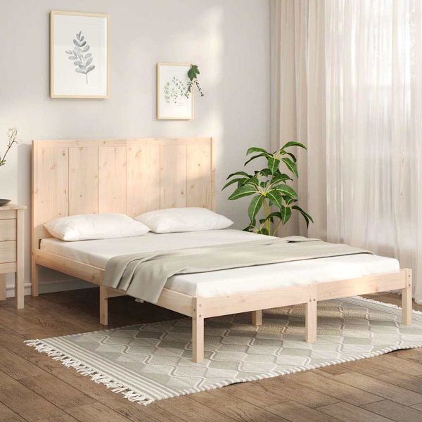 Massivholzbett ohne Matratze 120x200 cm Kiefernholz