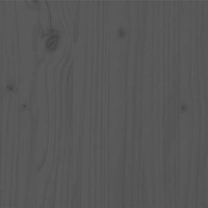 Massivholzbett Grau 200x200 cm