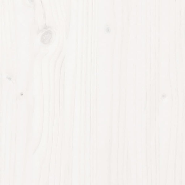 Massivholzbett Weiß 100x200 cm