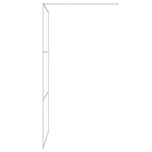 Duschwand für Begehbare Dusche Silbern 100x195 cm ESG-Klarglas