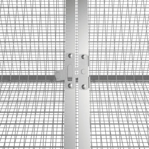 Kaninchenkäfig Anthrazit 504,5x80,5x71 cm Verzinkter Stahl
