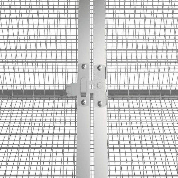 Kaninchenkäfig Anthrazit 504,5x80,5x71 cm Verzinkter Stahl
