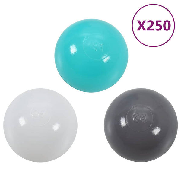 Spieltunnel mit 250 Bällen Grün 175 cm Polyester