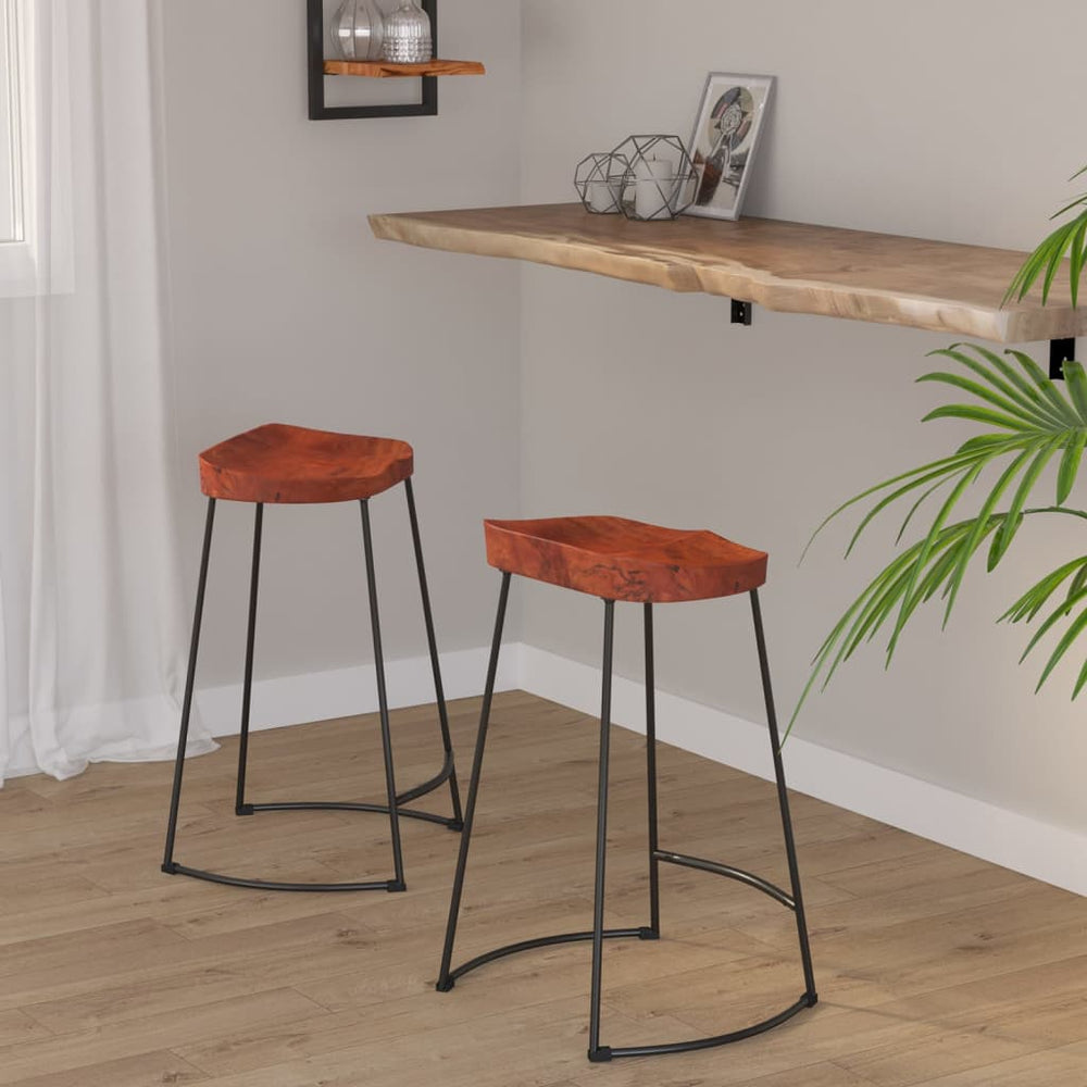 Gavin Barhocker 2er Set Mango Massivholz