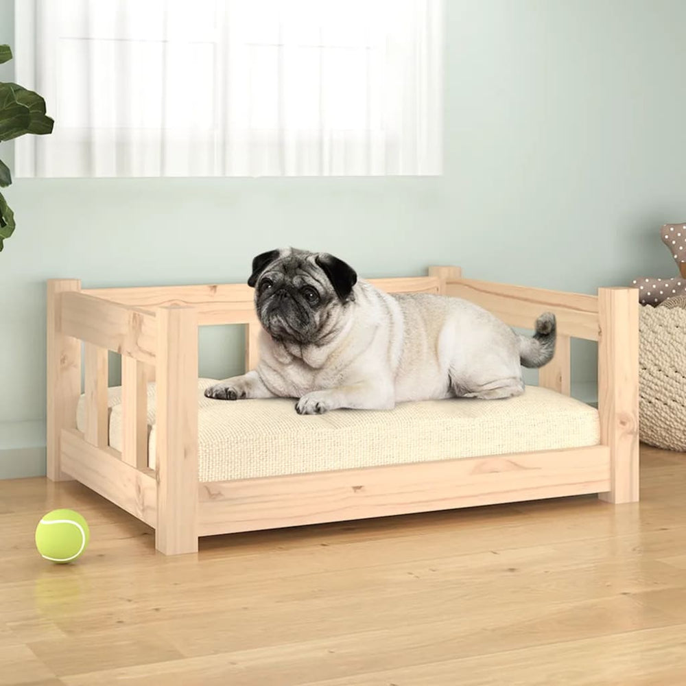 Hundebett Kiefer Massivholz 65,5x50,5 cm