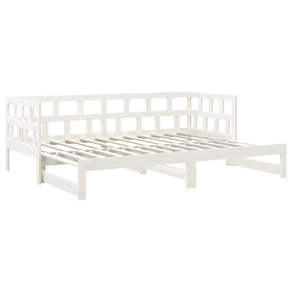 Ausziehbares Tagesbett Kiefer Massivholz 90x200 cm
