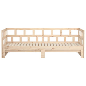 vidaXL Lit de repos gigogne en pin massif 2x(80x200) cm