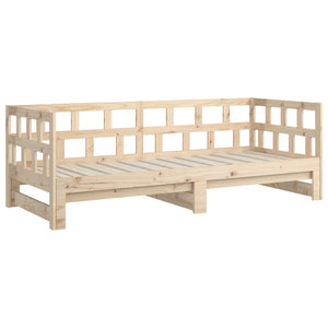 vidaXL Lit de repos gigogne en pin massif 2x(80x200) cm