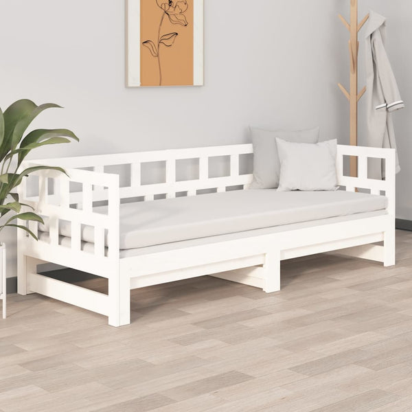 Ausziehbares Tagesbett Kiefer Massivholz 80x200 cm