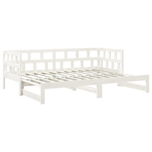 Ausziehbares Tagesbett Kiefer Massivholz 90x190 cm