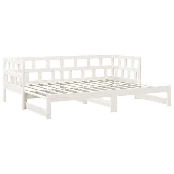 Ausziehbares Tagesbett Kiefer Massivholz 90x190 cm