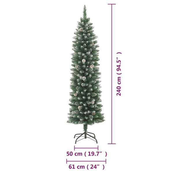 Schlanker künstlicher Weihnachtsbaum 240cm