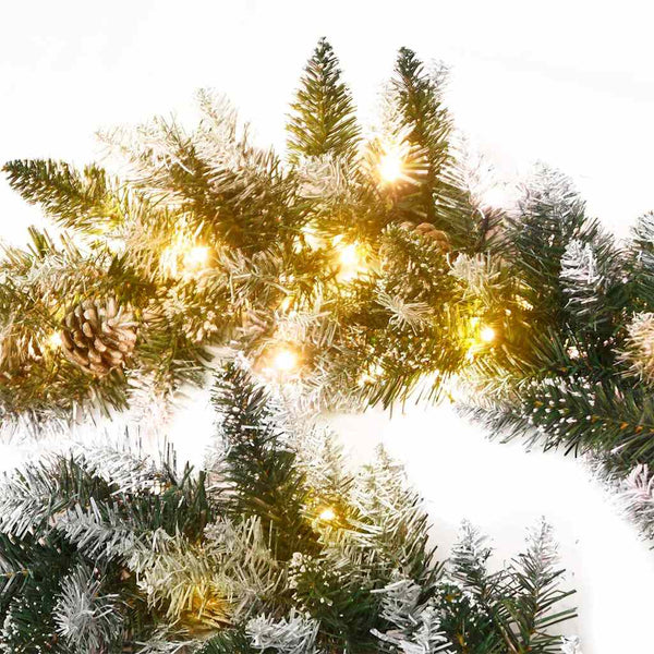 LED Weihnachtsgirlande Grün 5,2m